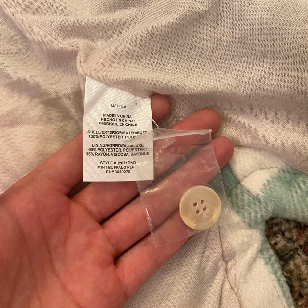 Medium Mint Colored Checkered Jacket. It’s From T… - image 6